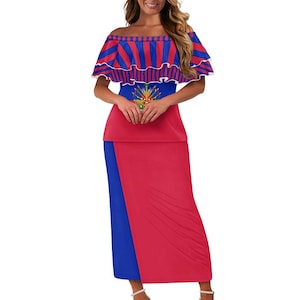 Haiti Dress, Puletasi Style Maxi Set, Haitian, Women, Ladies, Teens, Gifts, Fashion.