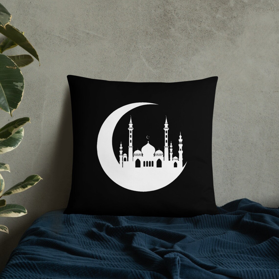 Islamic Inspirational Mosque Art Pillow Great Gift Arabian | Etsy