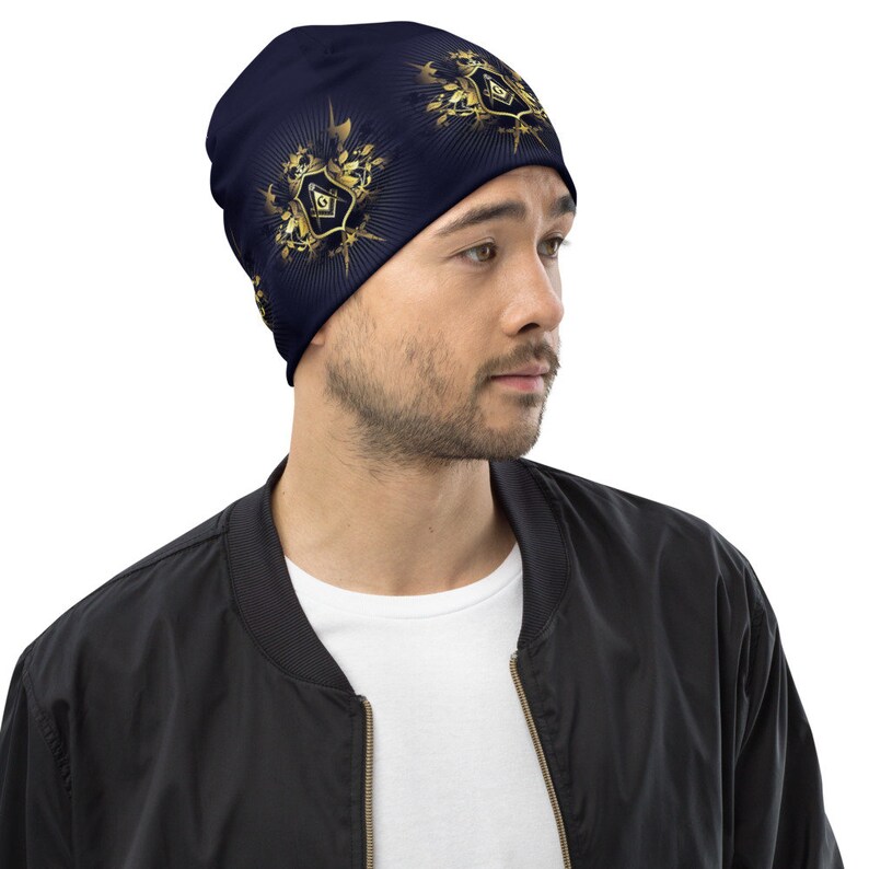 Lodge Freemasonry Eye Providence Mystic Eye Masonic Beanie Compass Square. Mason Illuminati Baroque Fraternity Freemason Masonry