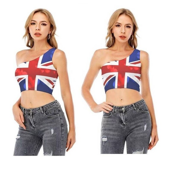 fad Mellemøsten Blodig UK Flag Women's Crop Top British England English Flag - Etsy