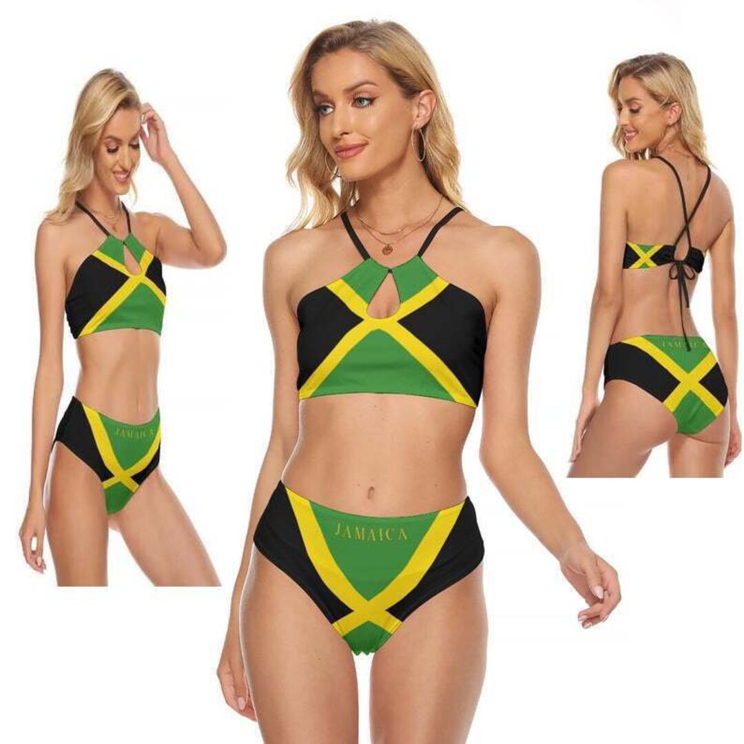 Jamaican Flag Women s Bikini Jamaica Flag Reggae Kingston Design Women Ladies Teens Girls Apparel Gifts Beach Sports Wear Etsy