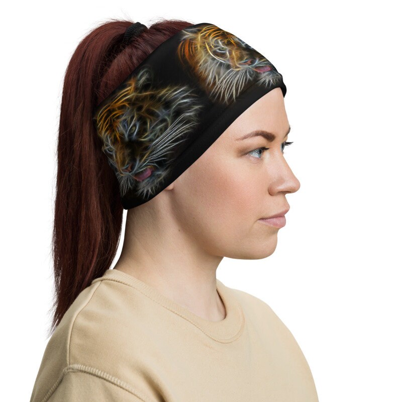 Tiger Face Mask Bandana 12 in 1 Multifunctional Feline Etsy