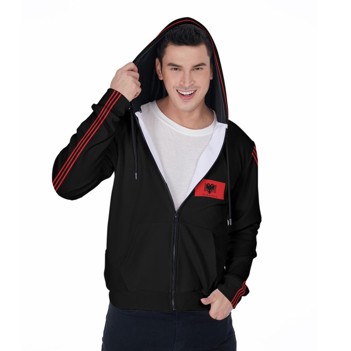 Albanian Flag Unisex Heavy Blend Hooded Sweatshirt