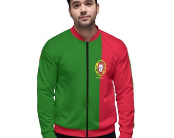 Portugal Flag Jacket, Men, Teens, Women, Ladies, Portuguese Flag.