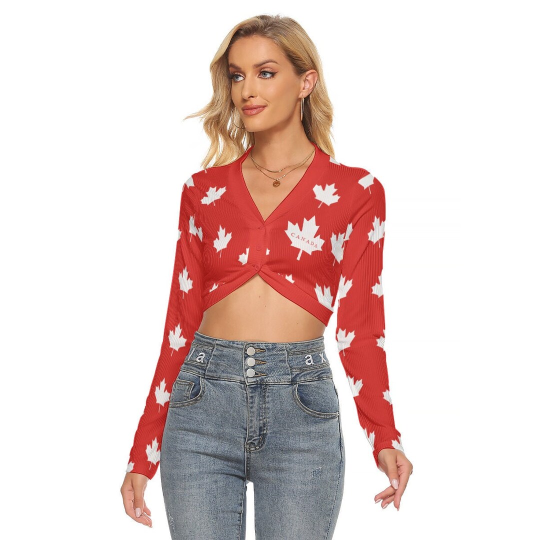 Canadian Flag Women's Top, Canada, Day, Flag, Ladies, Teens, Girls