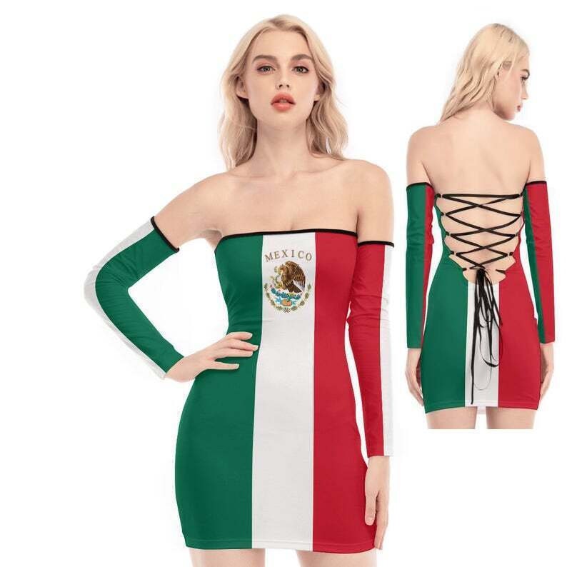 Mexican flag dress deals