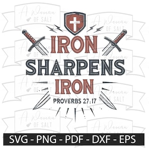Dicksons SSTUM30B-31 Iron Sharpens Iron - Proverbs 27