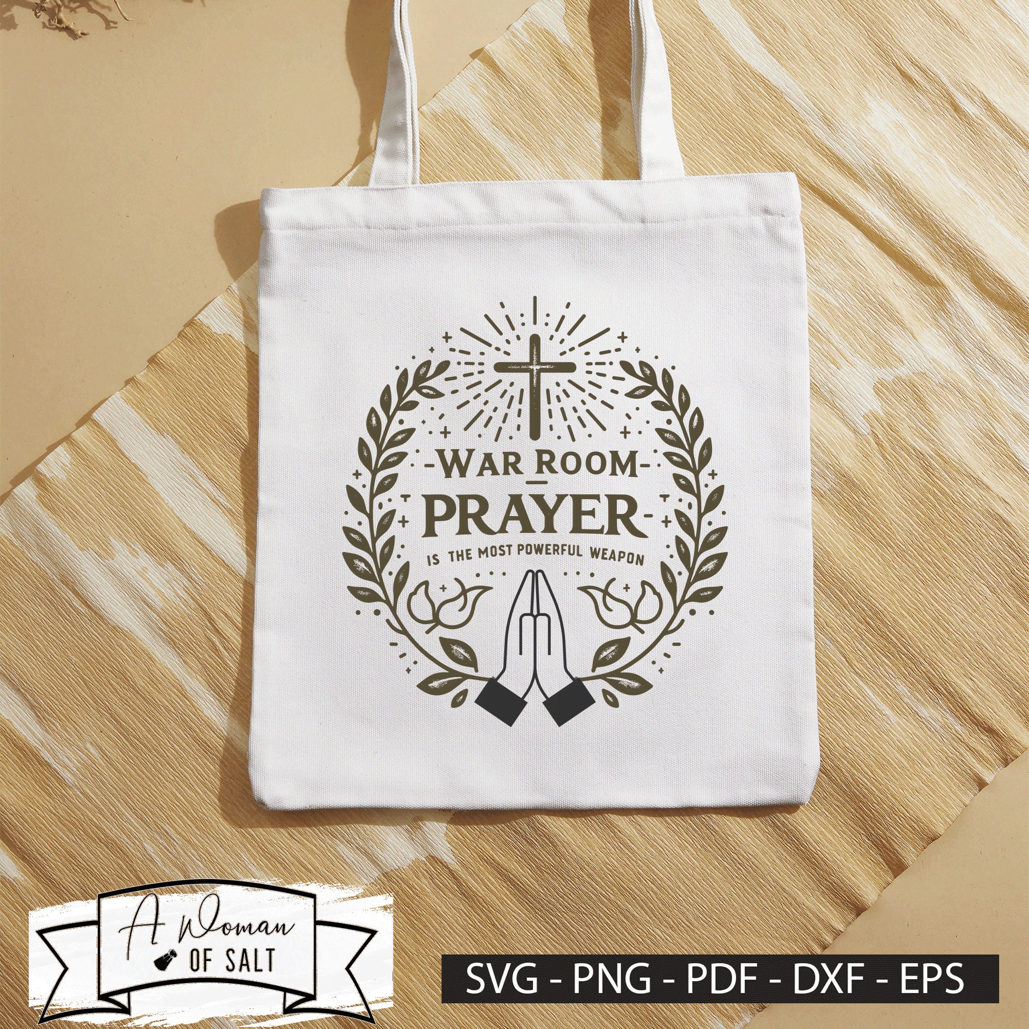 Prayer Is the Most Powerful Weapon Tote Bag Prayer Is the Most Powerful Weapon Tote Bag