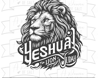 Yeshua the Lion of Judah - Svg, Png, Eps, Pdf, Dxf - Christian Digital Downloads for Creative Faith-Inspired Projects, Jesus Messiah Art