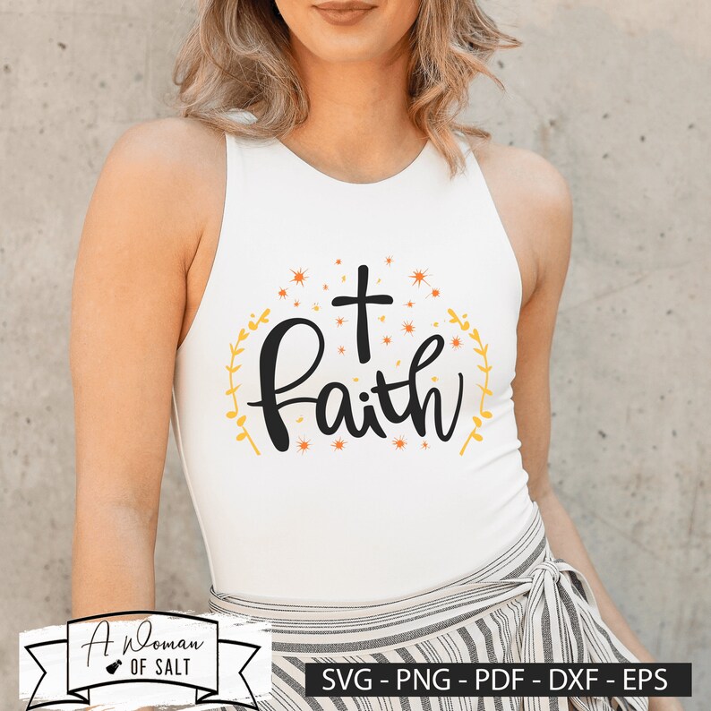 Faith-inspired Christian Faith Cross Svg, Png, Eps, Pdf, Dxf Digital ...