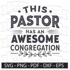 Pastor Design Awesome Congregation Svg Png Eps Pdf Dxf Sublimation Digital Cutting Files Perfect Pastor Gift Download
