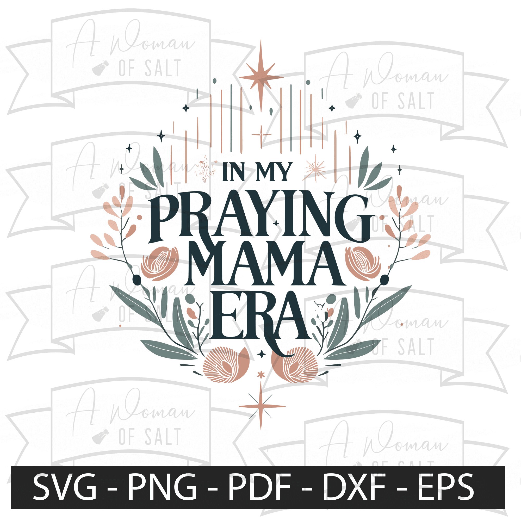 In My Praying Mama Era Svg Png Eps Pdf Dxf Christian Mom Digital Files ...