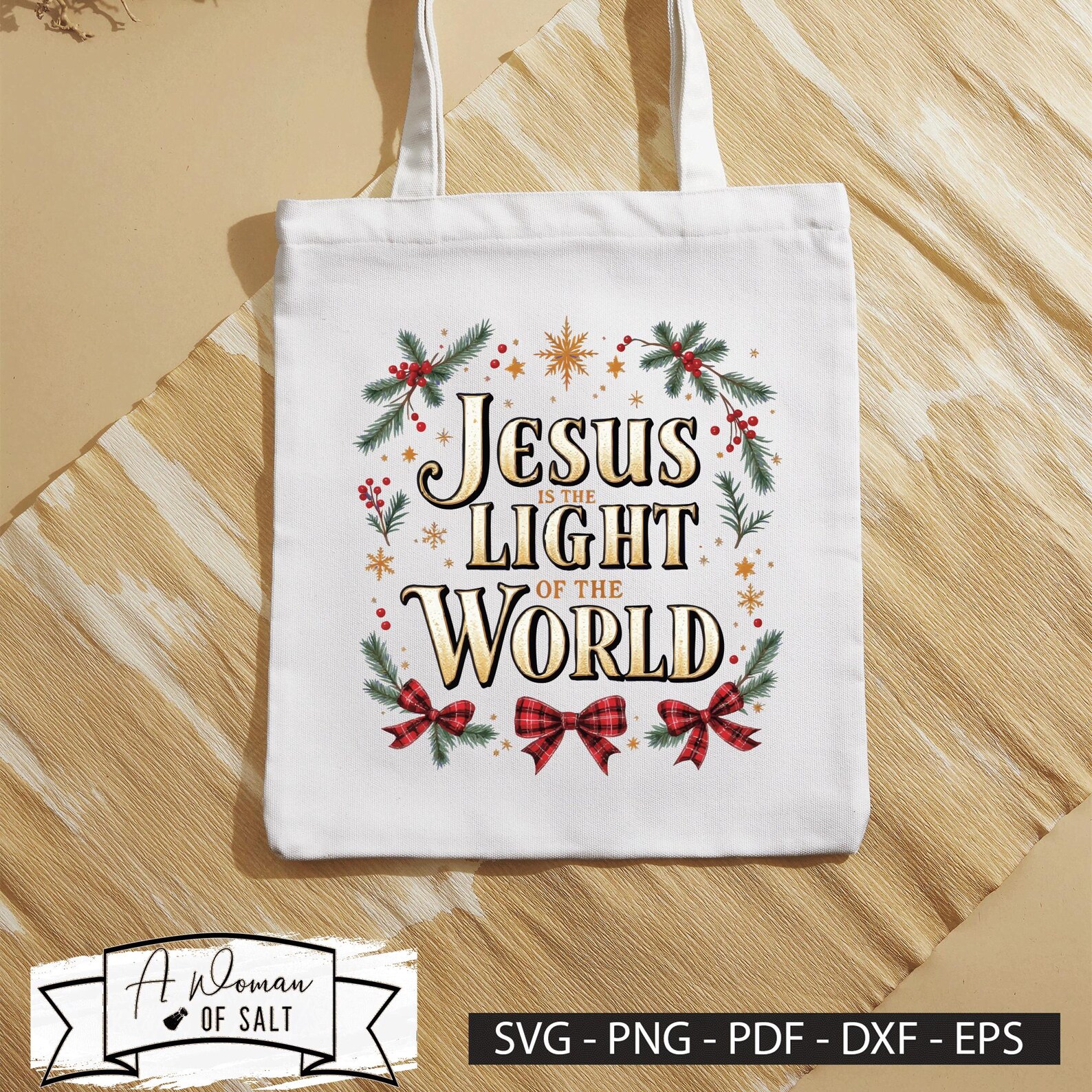 Jesus is the Light of the World Svg Png Eps Pdf Dxf Christian Digital ...