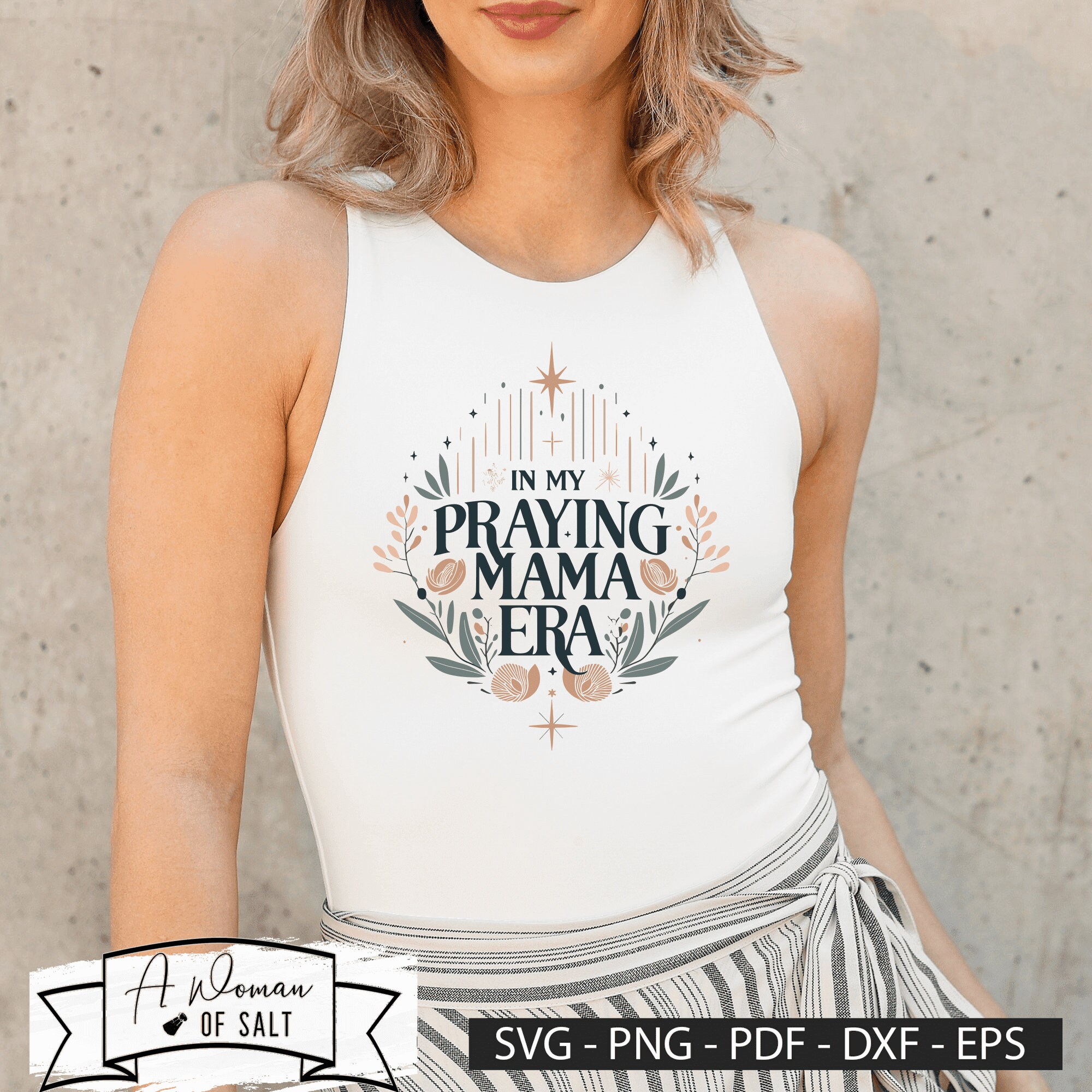 In My Praying Mama Era Svg Png Eps Pdf Dxf Christian Mom Digital Files ...