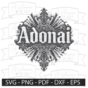 Adonai Christian Svg Bundle Faith Graphics for Sublimation Download Png Eps Pdf Dxf Digital Files Perfect for Crafts and Gifts