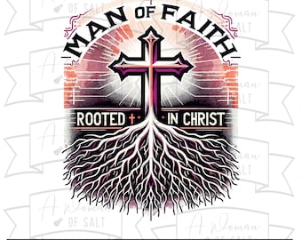 Ensemble SVG chrétien | Fichiers numériques enracinés dans le Christ | Téléchargement inspiré de la foi de l'homme de foi - Svg, png, Eps, Pdf, Dxf Art numérique de l'écriture sainte
