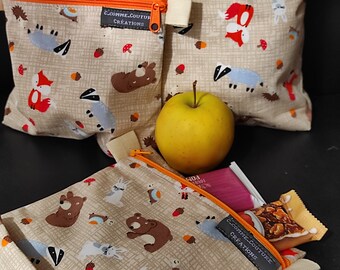 Waterproof snack pouch - set of 3