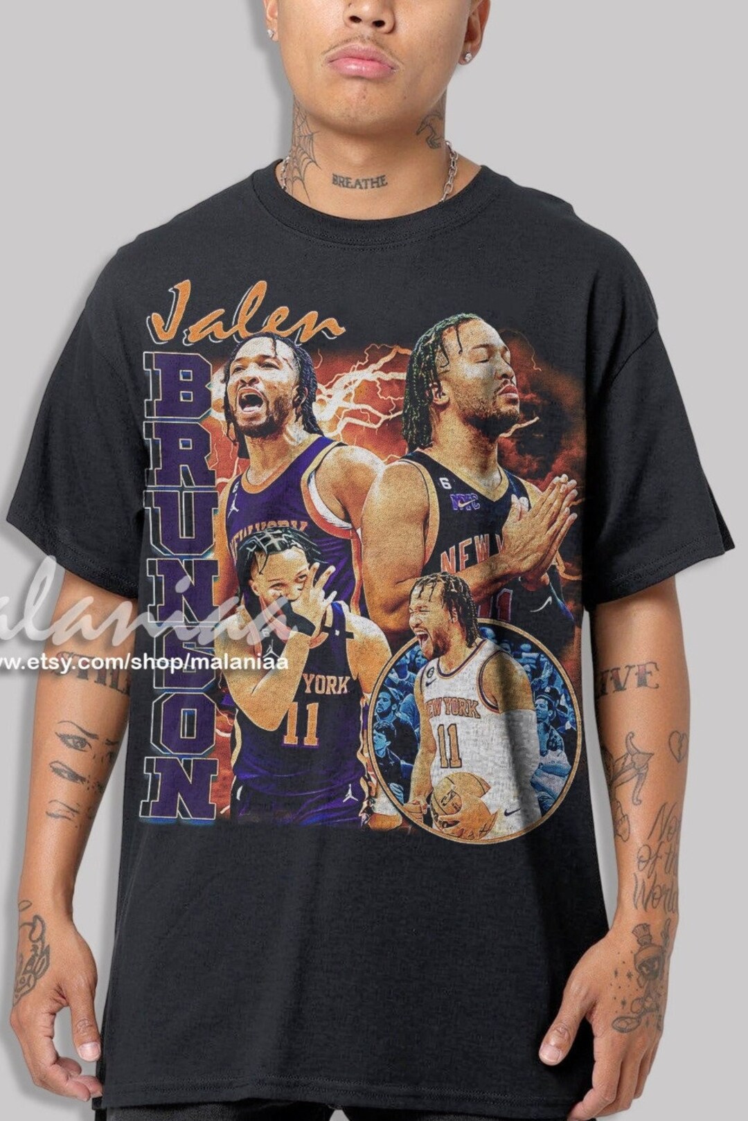 Jalen Brunson T Shirt Basketball Shirt Classic 90s Graphic - Etsy Canada