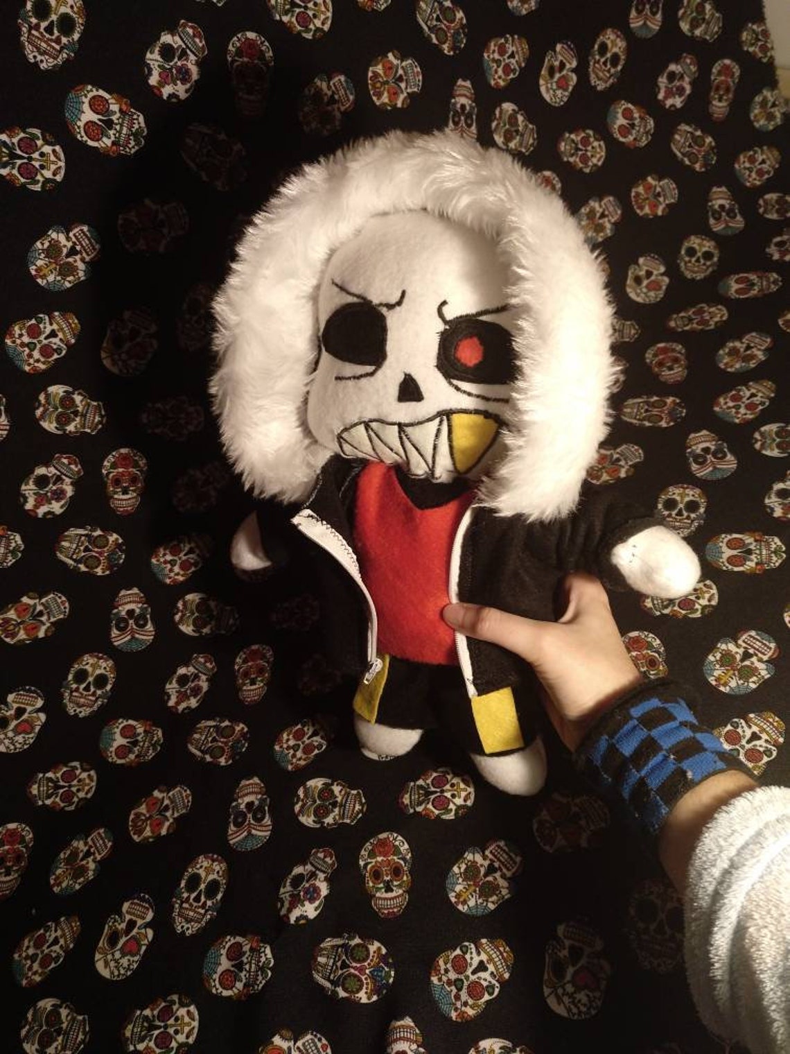 Underfell Sans Plush Undertale Plush | Etsy