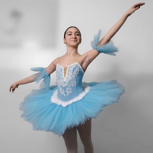  Tutú de ballet para niñas azul rey : Ropa, Zapatos y Joyería