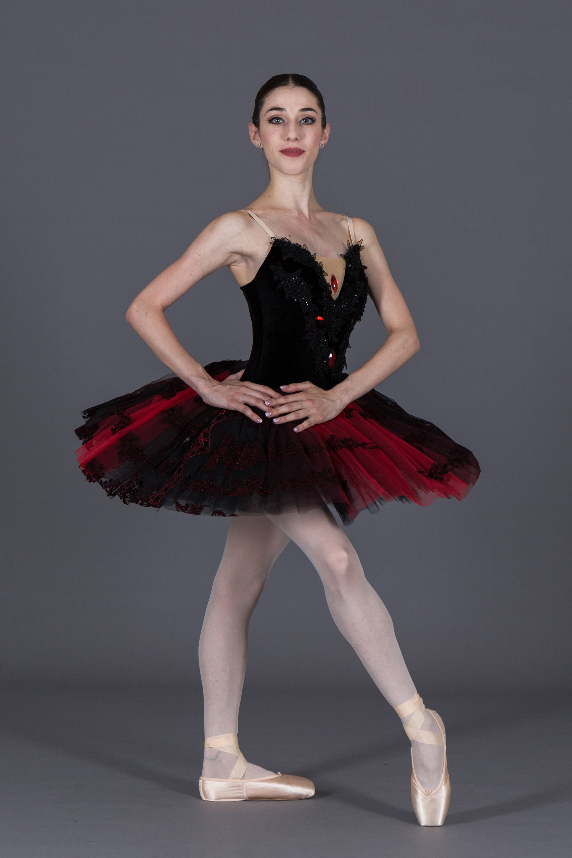 Adult Ballet Tutu Dance Dress Black Red Kids Ballet Platter Costume For Kitri 