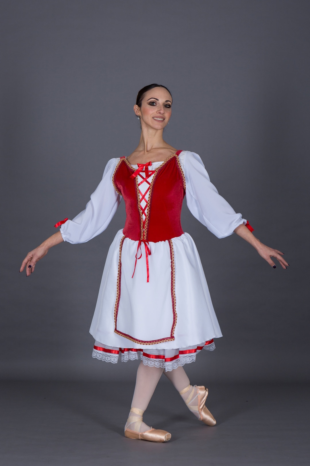 Baile Vestimenta Suiza Mujer Traje De Baile Ruso Con Cierre De