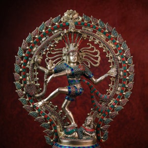 Nataraja Statue | 56CM Large Natraj Statue | Lord Shiva Statue | Dancing Shiva Statue | Dance Idol | Lord of the Dance |Brass Shiva Nataraja
