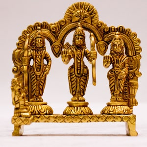 Ramdarbar Statue | 5.5&quot;inch | Lord Ram | Lord Hanuman | Lord Lakshman | Goddess sita | Hindu God Goddess Statue | Maryada purshottam Ram |