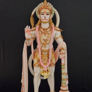Hanuman Statue | 24&quot;Large Hanuman Idol | God of Strength | celibacy | Knowledge n Bhakti | Lord of victory | Culture Marble  Bajrangbali |