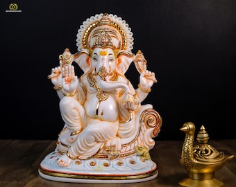 手描きのガネーシャ像：幸運と知恵のヒンドゥー教の神 - Etsy 日本
