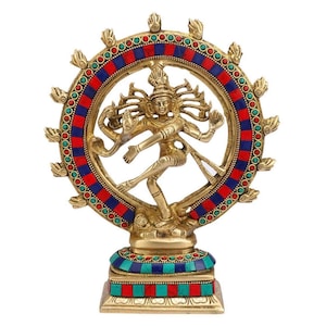 Nataraja Statue | 9.5&quot;inch | Natraj Statue | Lord Shiva Statue | Dancing Shiva Statue | Dance Idol | God with Snakes | Gift for Yoga Hall