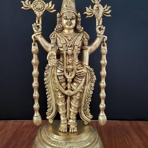 Tirupati Balaji Idol | Brass Venkateswara | Standing Large Triupati Balaji | Srinivasa | Maha vishnu | Venkata Govindha 43 Cm