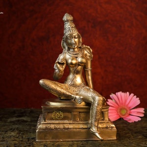 Parvati Statue | Goddess Parvati Idol | 26 CM Brass Devi Parvati  | Gauri Statue | Mother Goddess | Goddess of Fertility | Shakti Statue |