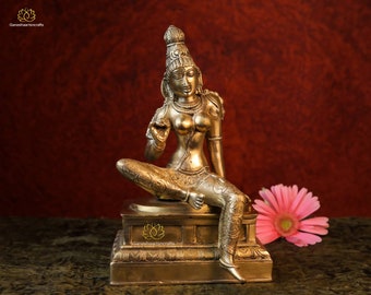 Parvati Statue | Goddess Parvati Idol | 26 CM Brass Devi Parvati  | Gauri Statue | Mother Goddess | Goddess of Fertility | Shakti Statue |