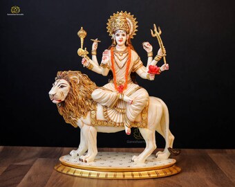 貴重品、女神ドゥルガ フレーム付き、インド、ヒンドゥー教、パールヴァティ、シヴァ ドゥルガー デーヴァ神族 パールヴァティー ポスター : インド・アジア