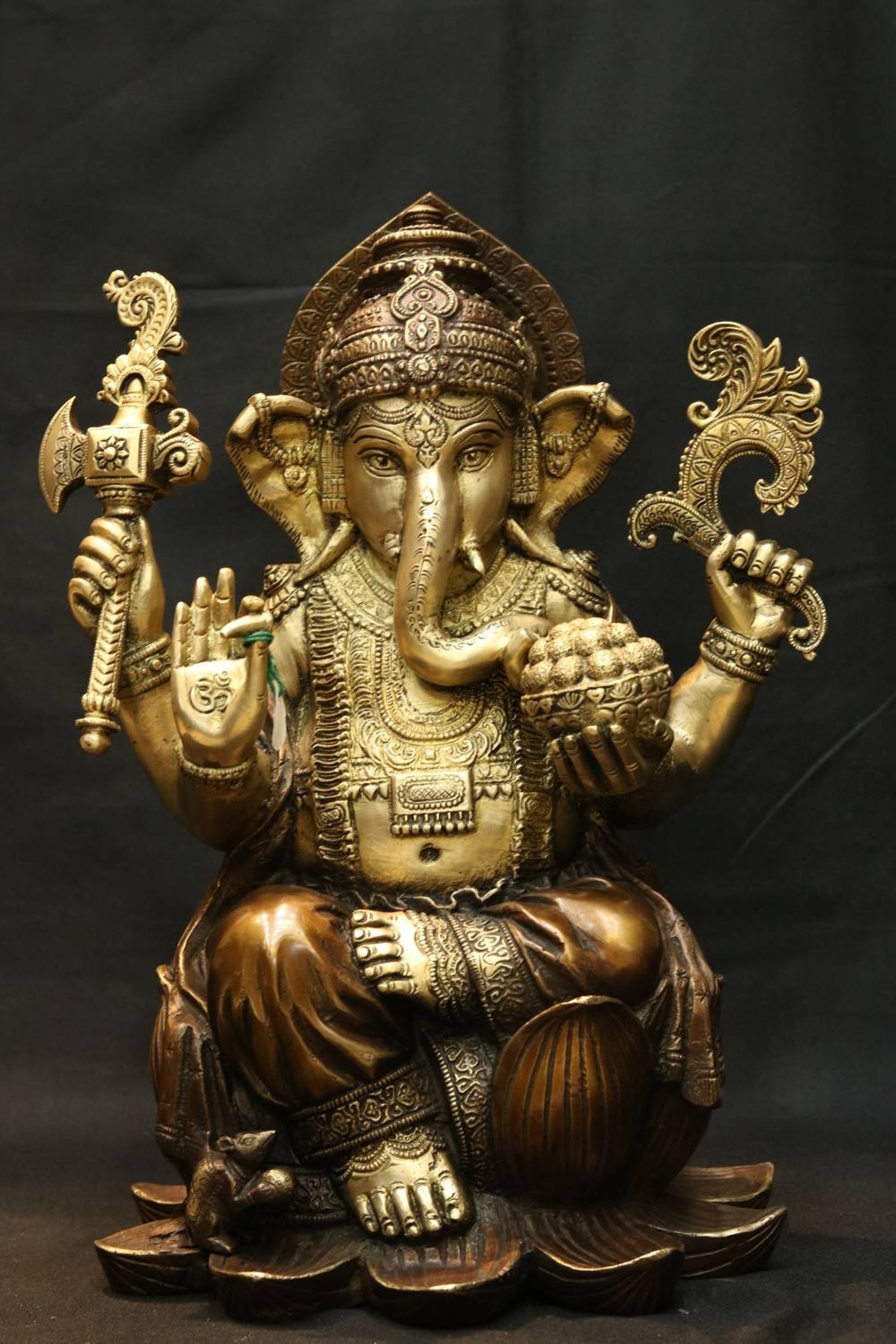 Large Ganesh Statue Ganesha Big Brass Ganesha God of New Etsy