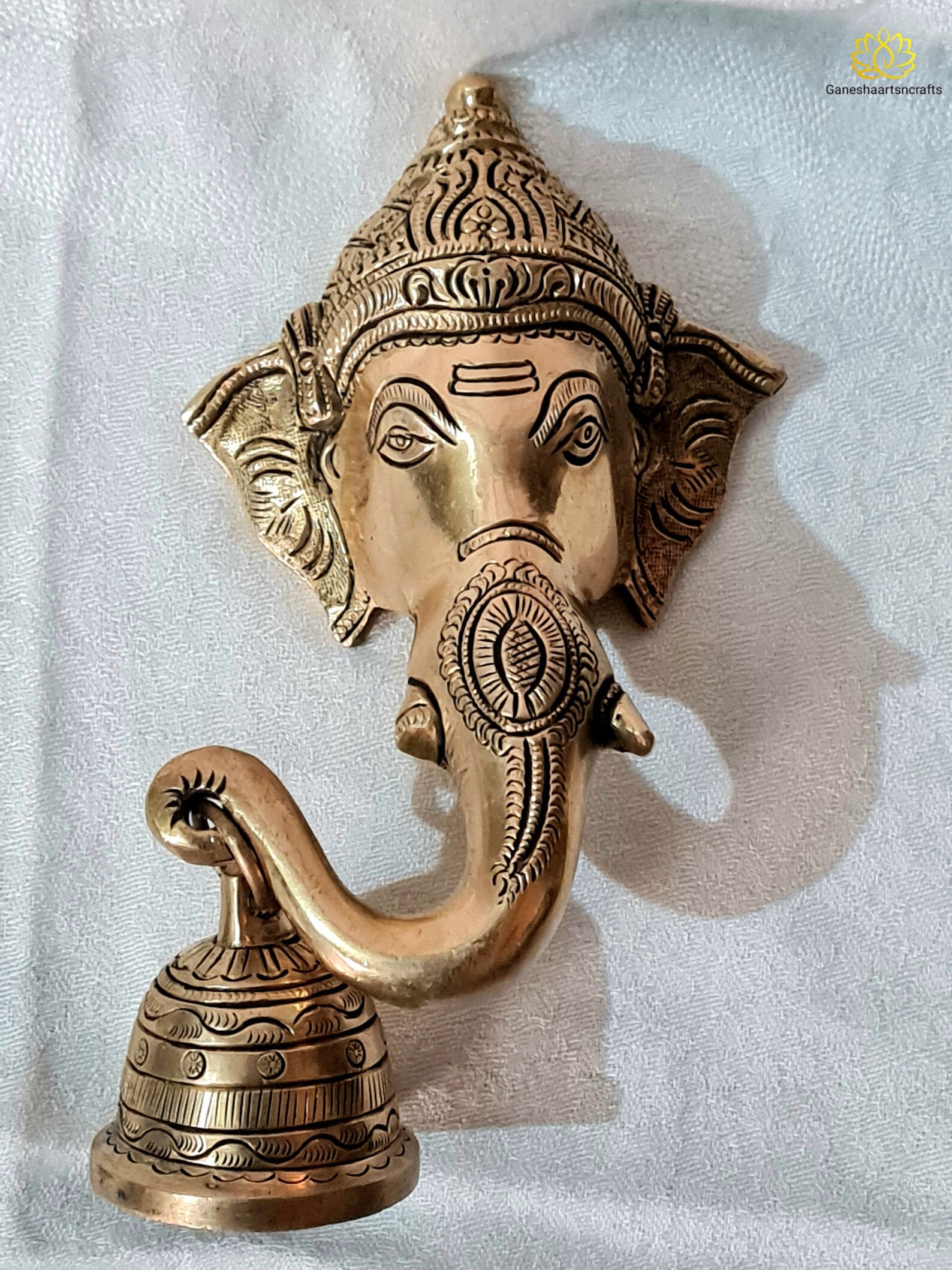 Ganesh Bell Brass Hanging Ganesh Bell Hanging Lord Ganesha Etsy