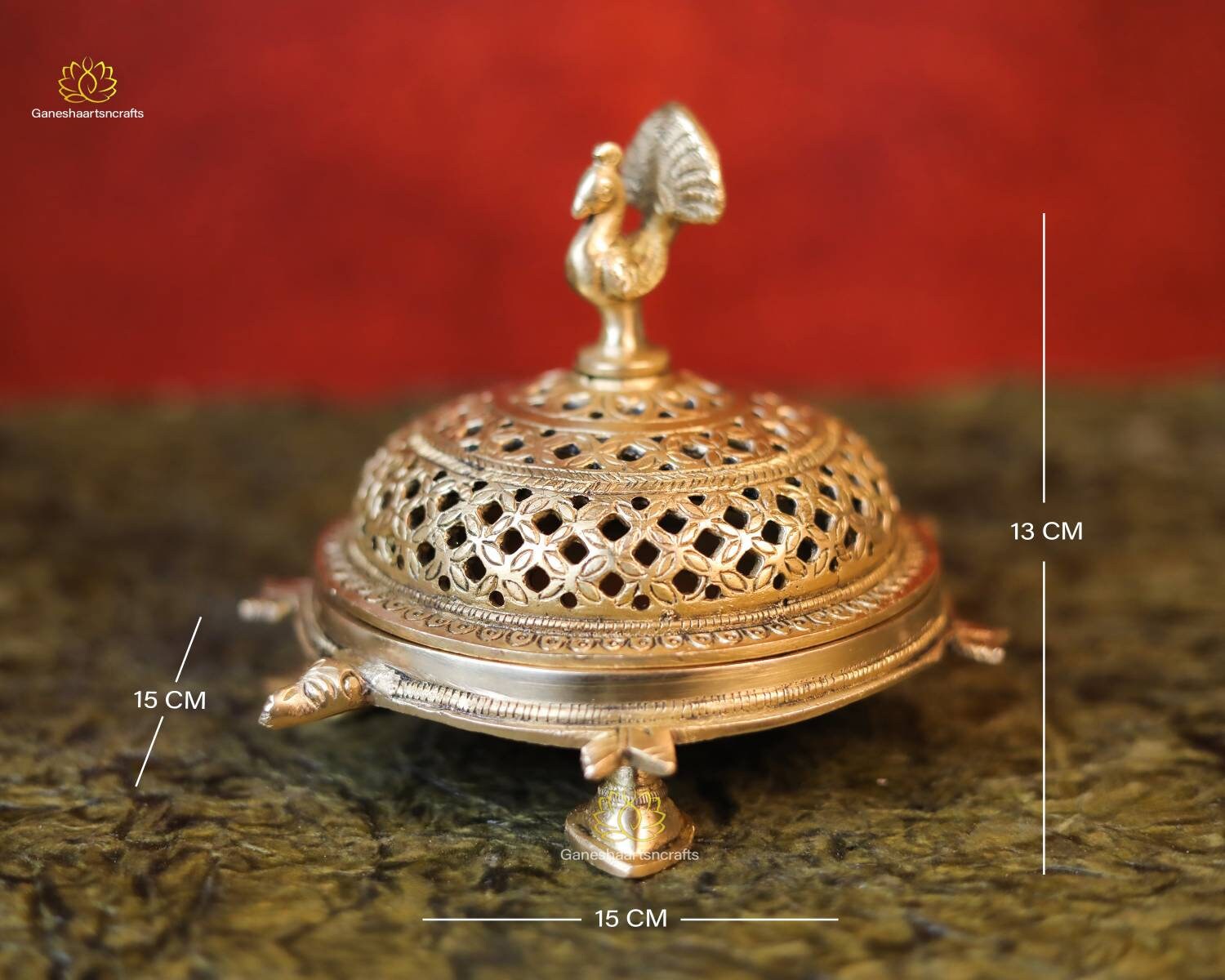 Incense Stand Brass Incense Stand Turtle Dhoop Dani - Etsy UK