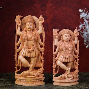 Estátua de Kali | Ídolo de madeira Kali Maa | Criação | Destruição e Poder | Estátua de Kalika | Deusa Tântrica | Deusa Parvati | Kali com o Senhor Shiva