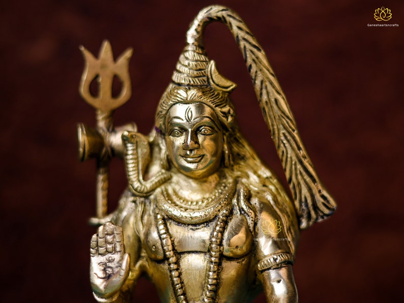 Small Shiv Small Brass Lord Shiva Statue: Meditating Shivshankara Sculpture - Etsy