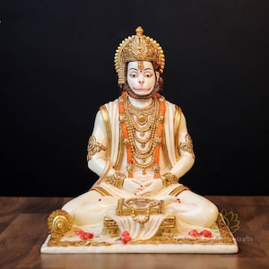 Hanuman Statue | Lord Hanuman | God of Strength | Sitting Hanuman | Meditating Hanuman | Devotee of lord Rama | celibacy | lord of victory|