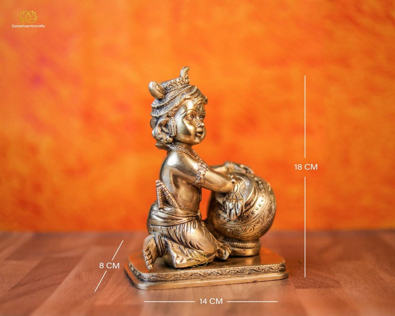 Baby Krishna Statue Lord Krishna Idol Laddu Gopal Bal Etsy