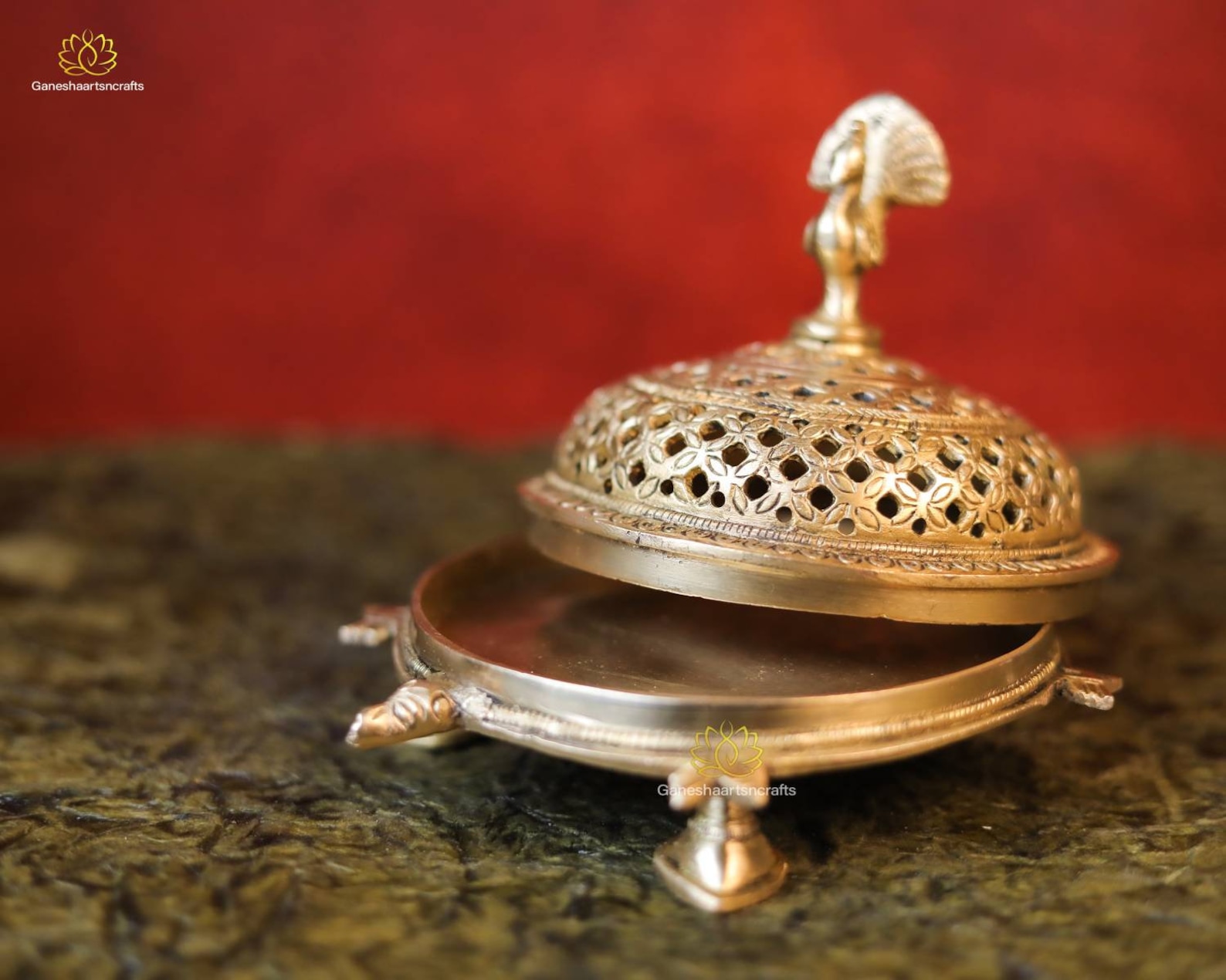 Incense Stand Brass Incense Stand Turtle Dhoop Dani Etsy UK
