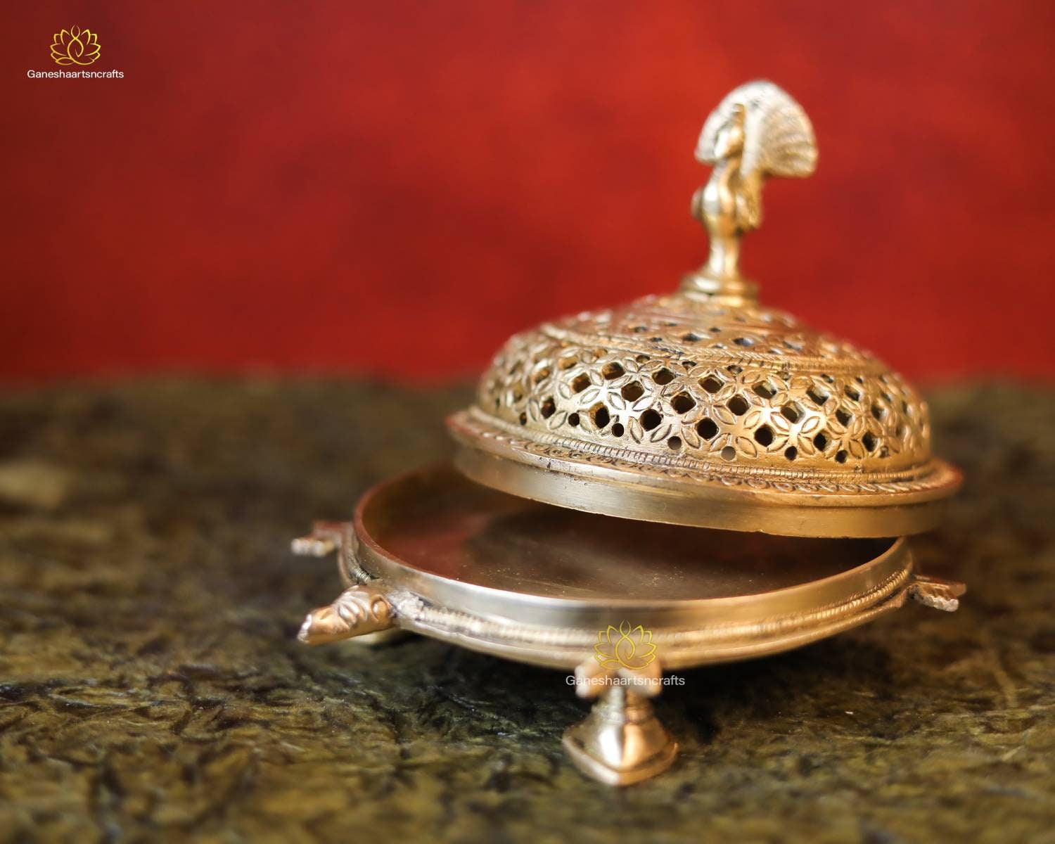 Incense Stand Brass Incense Stand Turtle Dhoop Dani - Etsy UK