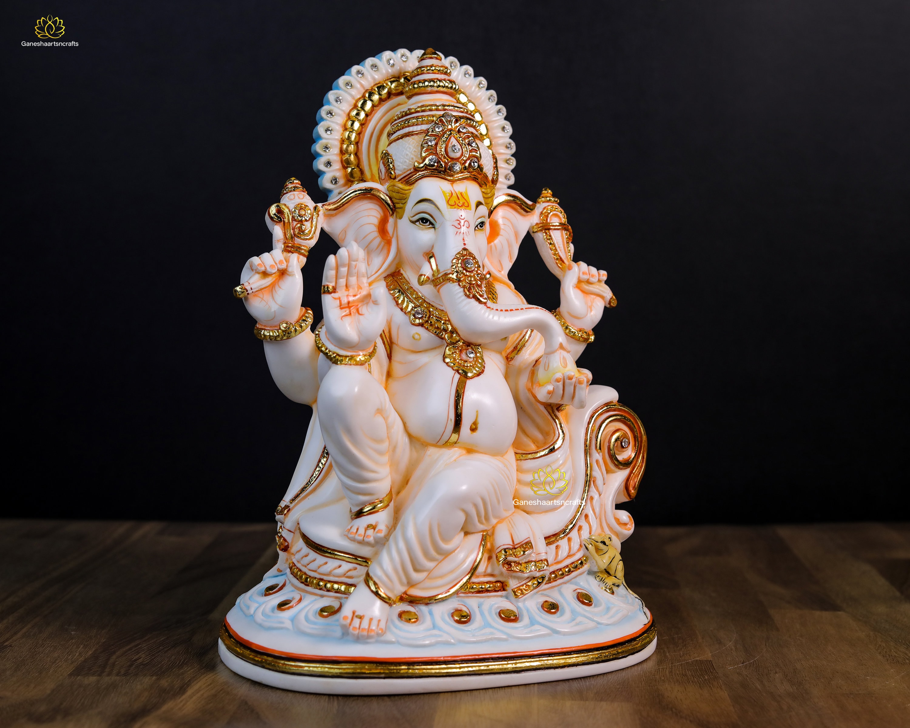 ガネーシャ像 大理石調 マーブルダスト製 / Ganesha Statue ガネーシャ像 大理石調 マーブルダスト製 / Ganesha Statue