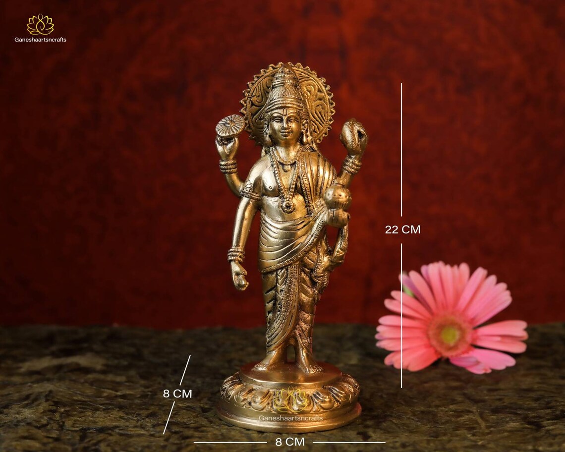 Dhanvantari Statue Lord Brass Dhanwantri God of Ayurveda Etsy UK