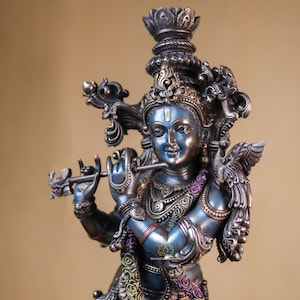 Krishna Statue | 74 CM Large Krishna Statue | Flute Krishna |  God of love | Hindu God | Hare Krishna | lord Vishnu | Narayana | Murliwala |