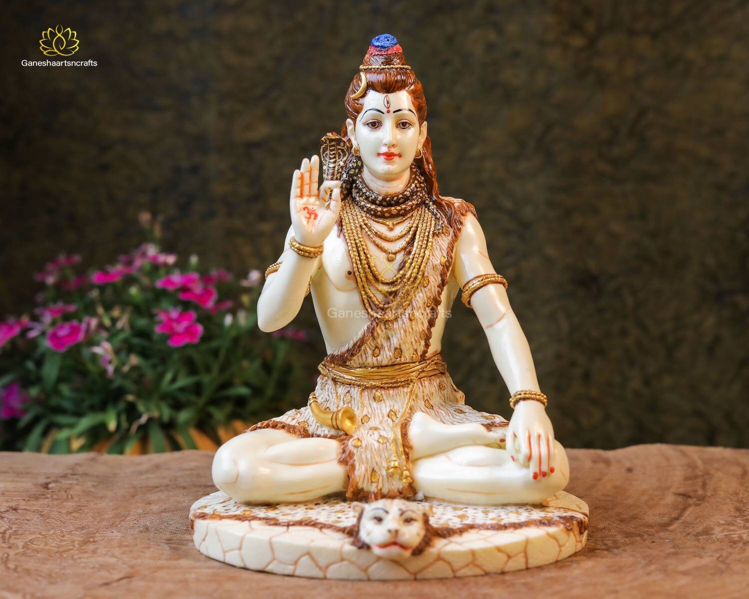 Adiyogi Shiva Statue: Cold Cast Resin, Marble Finish (26 CM) - Etsy