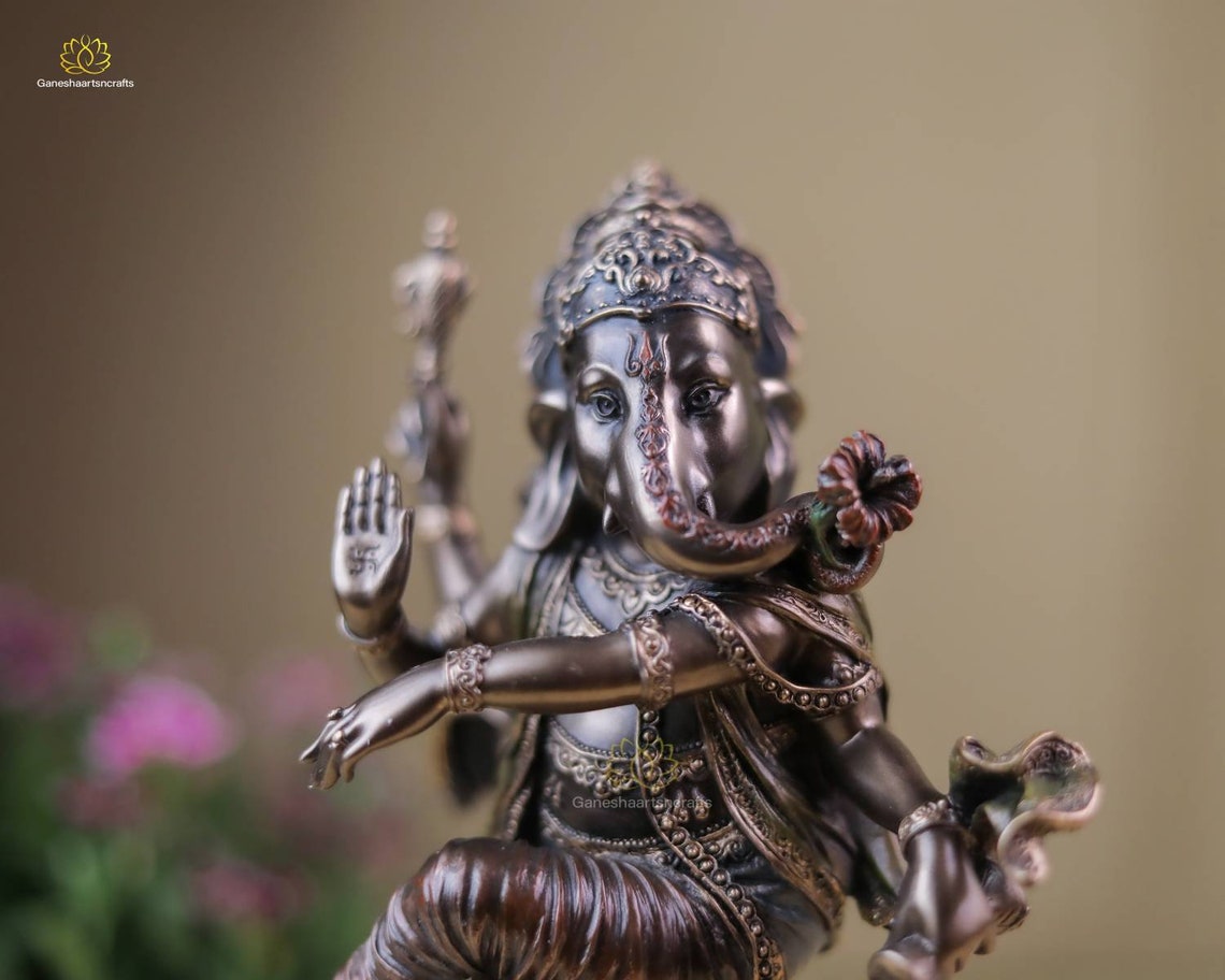 Dancing Ganesha Lord Ganesh Statue Ganesha In Nataraja Etsy