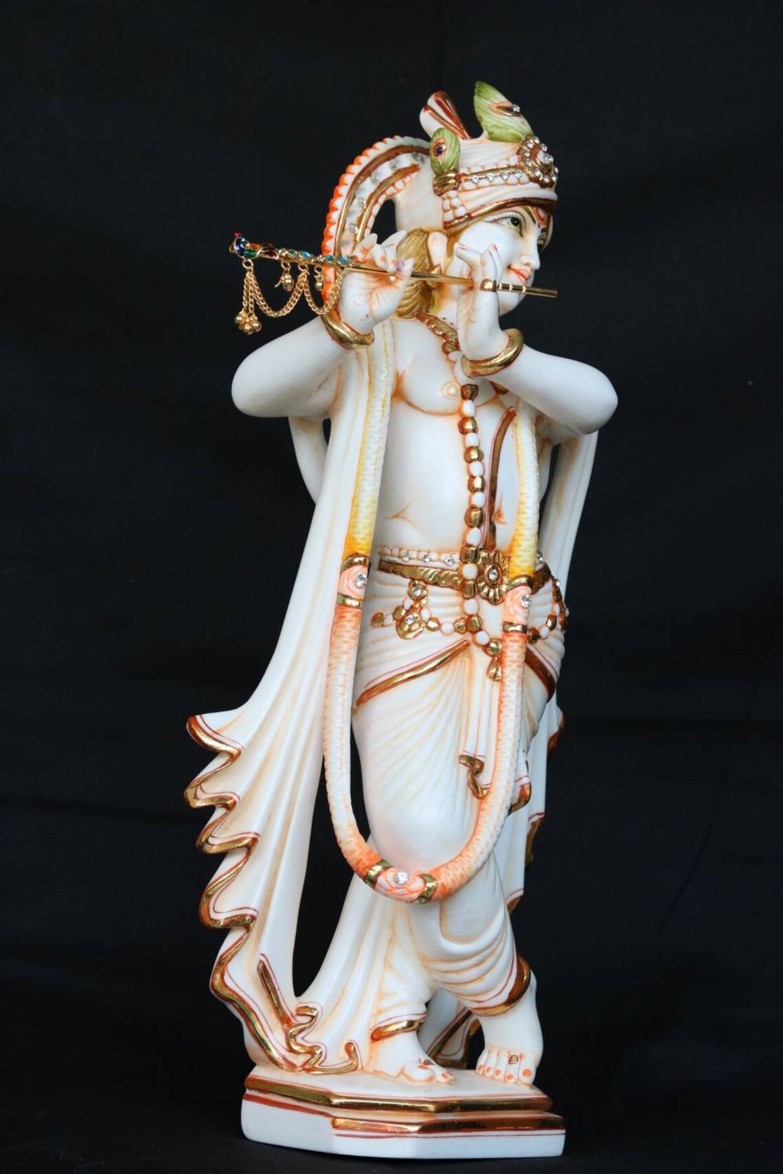 Lord Krishna Statue 17 Inch Marble Krishna Murti | Etsy